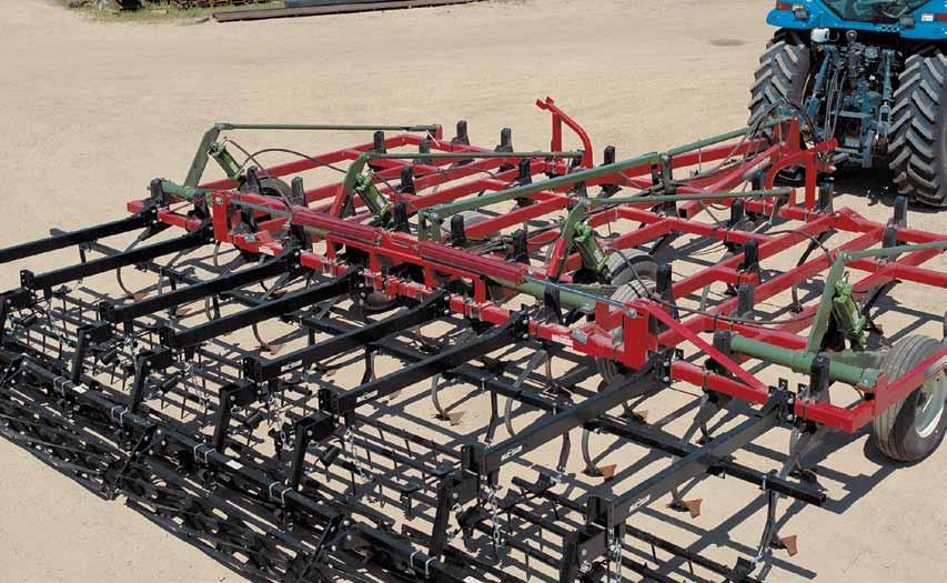 The rolling basket works in a wide variety of soils. Its unique spring tension adjustment allows downward pressure to be regulated according to soil type.