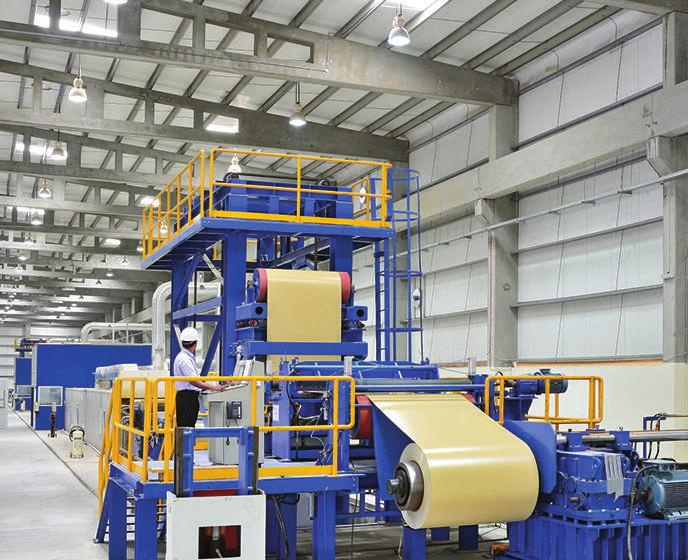 Surface Coating Line The coil coating process it is a high-volume operation that produces a perfect finish based on a liquid application of the
