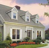 Vinyl siding manufacturers provide an everincreasing spectrum of colors in a wide variety of product lines, including darker options and period colors for historic restoration.
