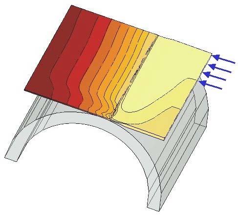 These calculations have demonstrated that the strip casting process can be accurately modeled, when the appropriate material properties and boundary conditions are provided.