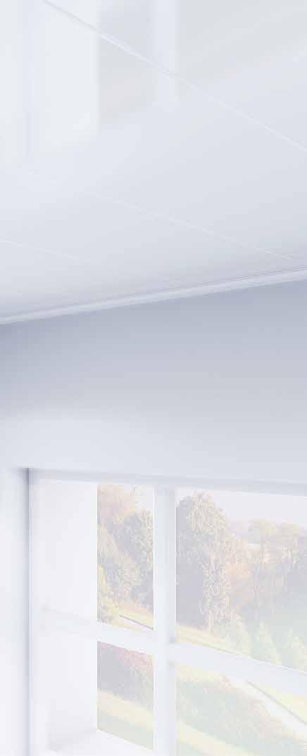 Ceilings Multipanel Ceilings Paint and plaster-free ceilings Our ceiling panels are a quick alternative to painting and decorating difficult and hard to reach areas.