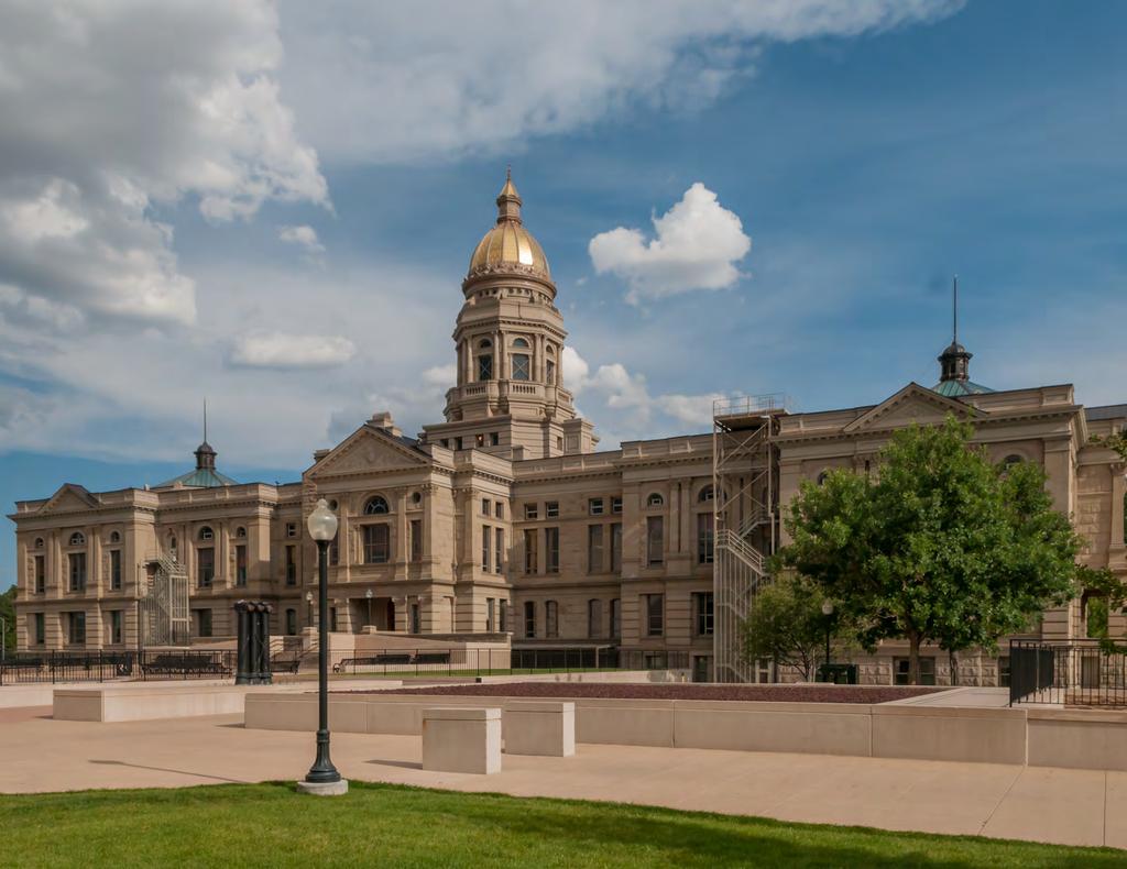 1. Introduction The Wyoming State Capitol is a 4-story existing structure, with an approximate gross floor area of 115,000 square feet. Construction of the building was completed in three [3] phases.