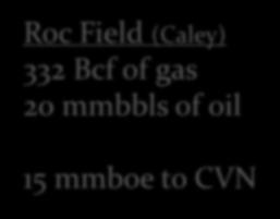 Gas & oil volumes (mid case recoverable) Phoenix South-3 well (2018) Phoenix South-2 well Roc-1 well Roc-2 well Dorado-1 well (2018) Phoenix South (Caley) 489 Bcf of gas 57 mmbbls of oil 28 mmboe to