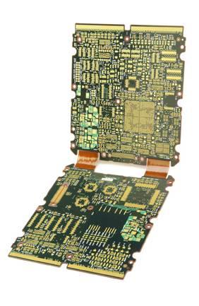 This is a board for a military avionics application featuring dense outerlayer imaging with small conventional vias. Military Avionics Size: 12 by 5.