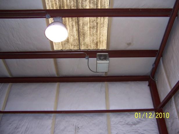 Clean the fiberglass panel skylights in the Maintenance Shop to let in more natural lighting.