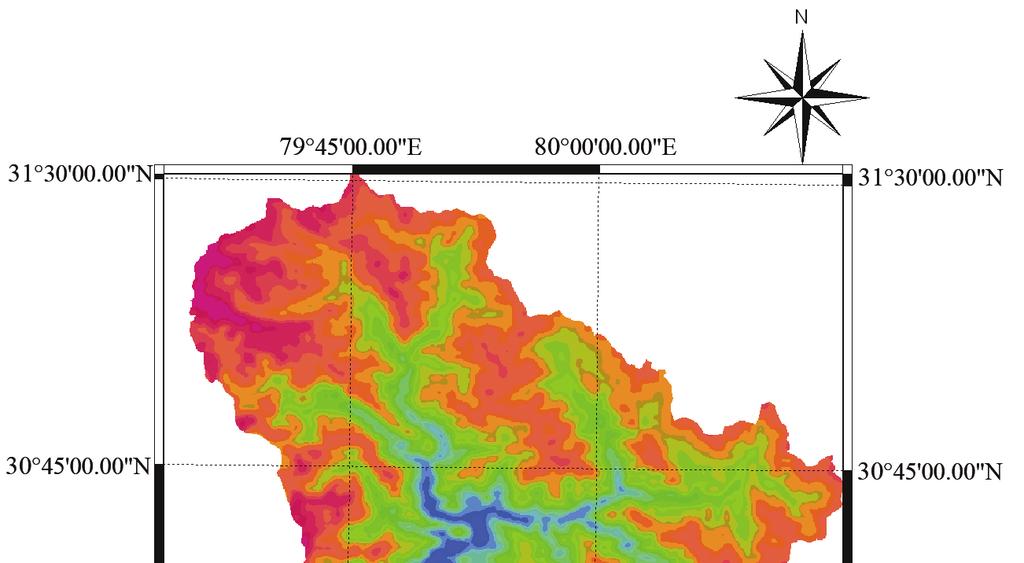 M. ARORA ET AL. 639 Figure 4. Digital Elevation Model (DEM) of the Dhauli Ganga basin up to Tapovan Vishnugad Project site. flow from the simulated flows.