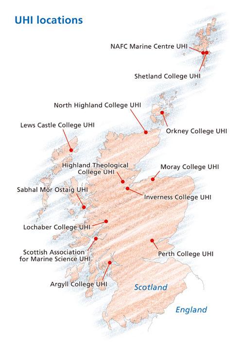UHI Millennium Institute Thirteen partners Further education colleges Specialist colleges Research