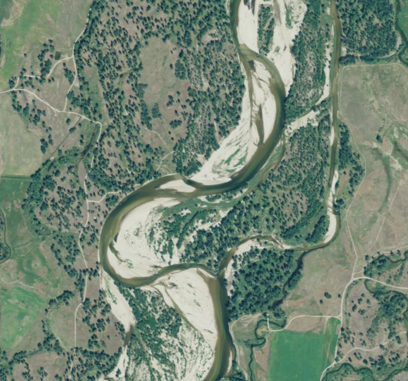 Riparian Mapping Woody riparian areas associated with lotic systems are the predominant