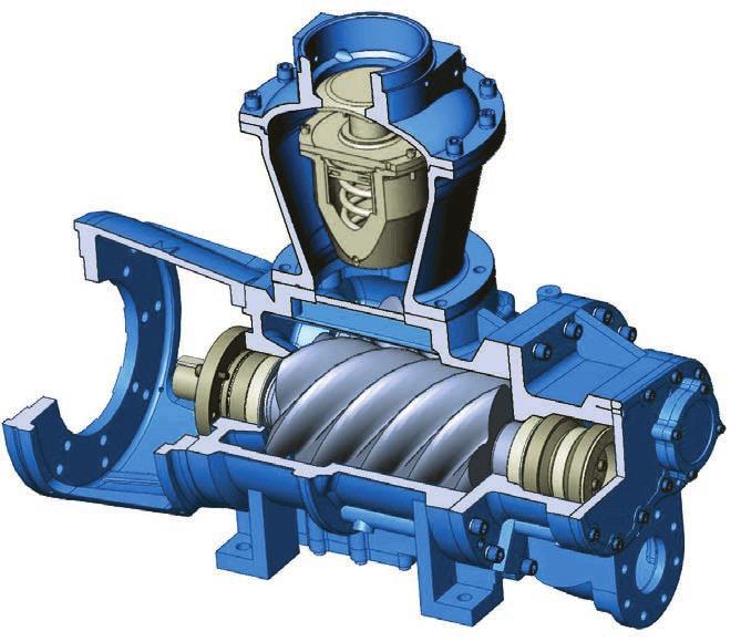 ROGERS KV Series Air End The Heart of the Compressor s Reliability and Performance Heavy Duty Inlet Valve Provides reliable capacity control in multiple operating modes and allows the machines output