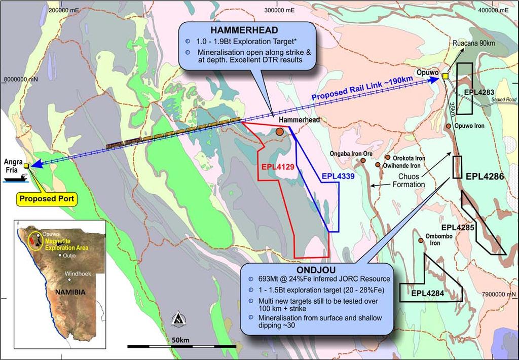 Avonlea plans to undertake a low cost extensional drilling program, focused on extensions to known mineralised zones south of the existing resource and additional metallurgical tests on completed