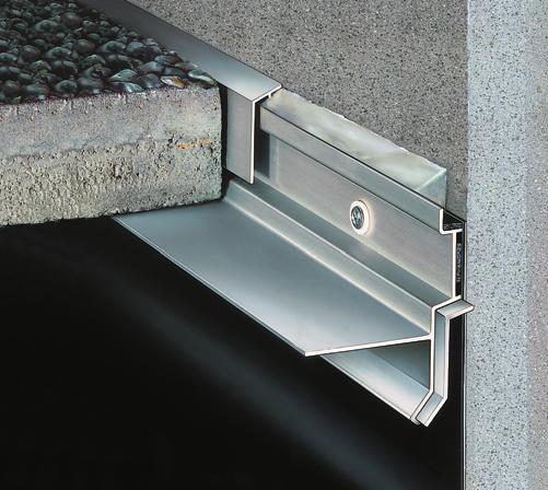 Solinet slab-support Solinet slab-support is a dual-function aluminium system: flashing to protect the top of roof covering upstands support for paving slab, by providing stability around the edge of