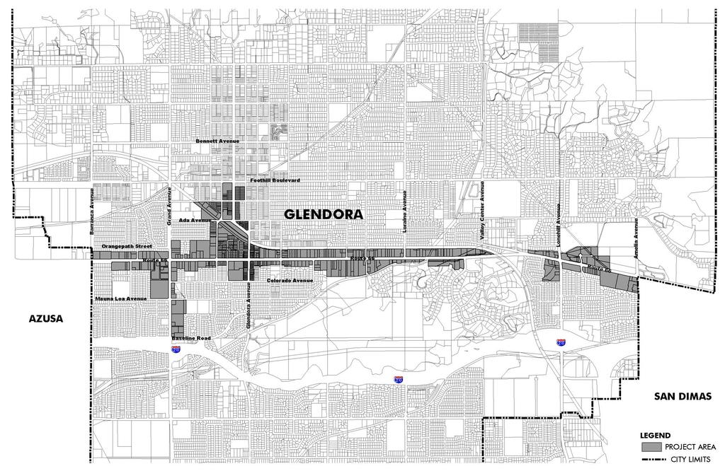 Source: GIS Data, City of Glendora.