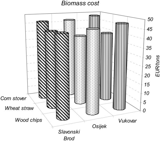 2024 B. Cosic et al. / Energy 36 (2011) 2017e2028 Fig. 6. Cost of biomass at the selected location for the power plants with the capacity of 300,000 t/year and biomass transport cost of 0.1 V/t/km.