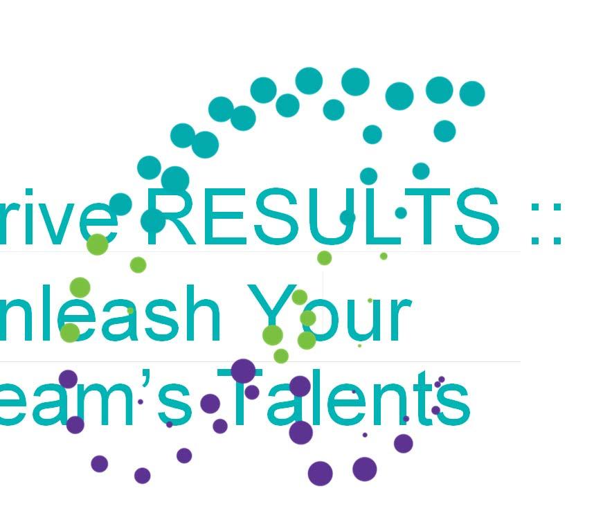 Drive RESULTS :: Unleash Your Team s Talents Hosted by: Carla Wood, MBA, MSRE Founder, Speaker & Strategist of ALL