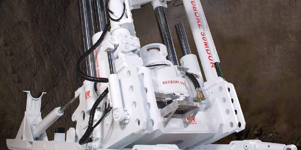 09 FLEET REDBORE 50-MDUR 1000V ELECTRIC DRIVE MACHINE The Redbore 50-MDUR is a compact, dual-purpose rig specifically designed for conventional rises and boxhole slot rises while maintaining a low
