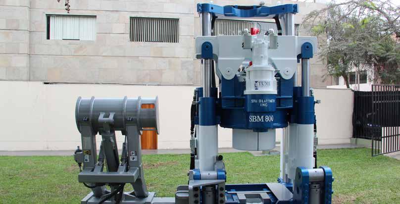 12 FLEET SBM 800 1000V HYDRAULIC DRIVE MACHINE The SBM 800 is a large diameter raise bore ideally suited to surface and underground ventilation raises, shafts