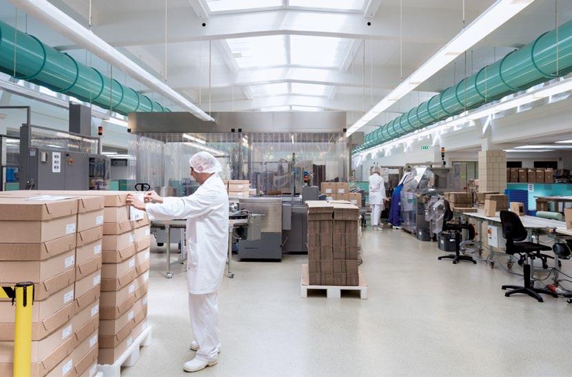 The factory provides L-A-W S with plenty of space for a clean room and seven packaging lines.