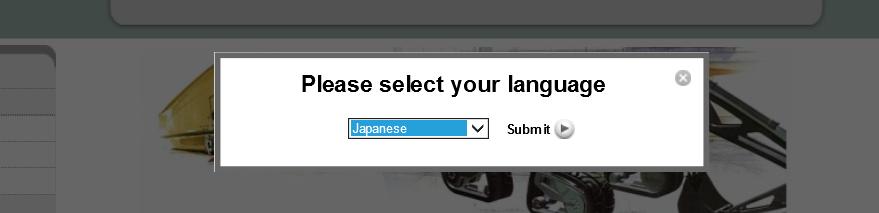 Select the language you would like and click on submit.