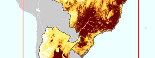 area of Argentina and Brazil Bottom Left Corner: -75.
