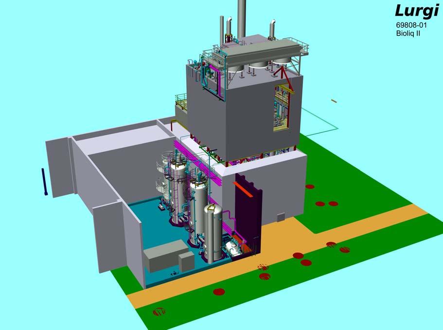 bioliq II EF gasification Plant data Pressurized EF gasifier 5 MW / 1000 kg/h nominal feed Production of syngas for
