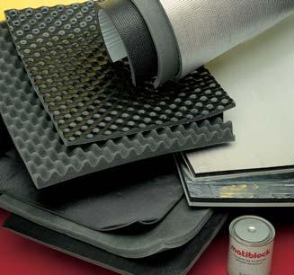 airsilent - aplomb AIRSILENT Flexible, open cell polyester-based polyurethane foam used for sound-proofing.