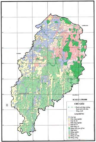 Forest composition changes clearly visible Ma Da Forest, 1965 Ma Da Forest, 1991 Most land types in southern Vietnam were affected.