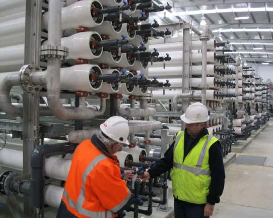 The main recycled water pipeline from the plant to customers sites was built under major roads and public reserves.