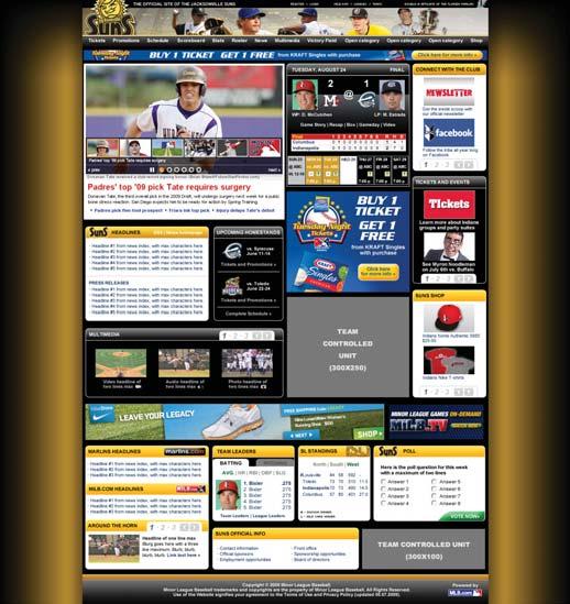 RADIO AND WEBSITE Connect with thousands of potential customers via Suns Radio and Web. Jaxsuns.