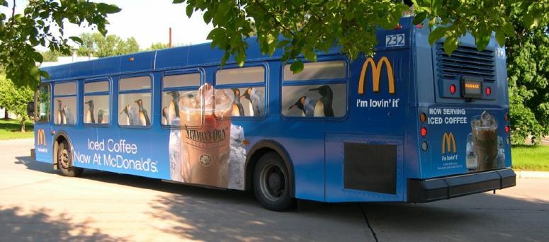 Benefits of Transit Advertising Continuous Presence Bus ads move throughout the heaviest business, residential and entertainment areas, delivering your message
