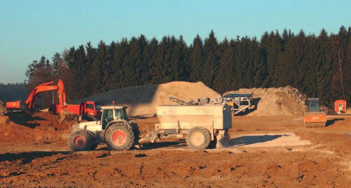 Germany: Soil stabilization as preparation for the construction of a production facility SW 10 TA and WS 2500 It goes without saying that Wirtgen relied on their own technologies when building their