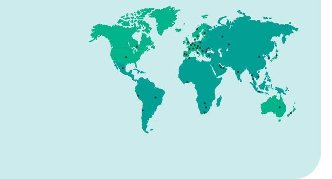 Extensive global presence close to our customers 51 Countries with Metso operations 192 Locations 6,400 Service experts >80 Service centers Operating countries Developed markets