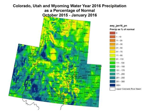 2016 Water Year Maps from