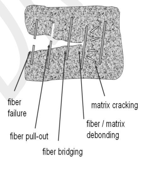 Toughening Modes for FRC Depending on the type, length, properties, and content of fibers, the tensile (or flexural)