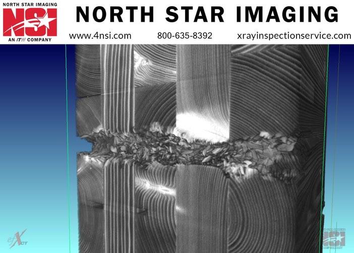 Ballistics Testing Georgia Tech Micro-computerized tomography (CT) scan shows projectile path