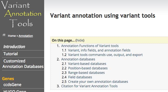 Annotation Part of the vtools suite Project based Customizable Not very user