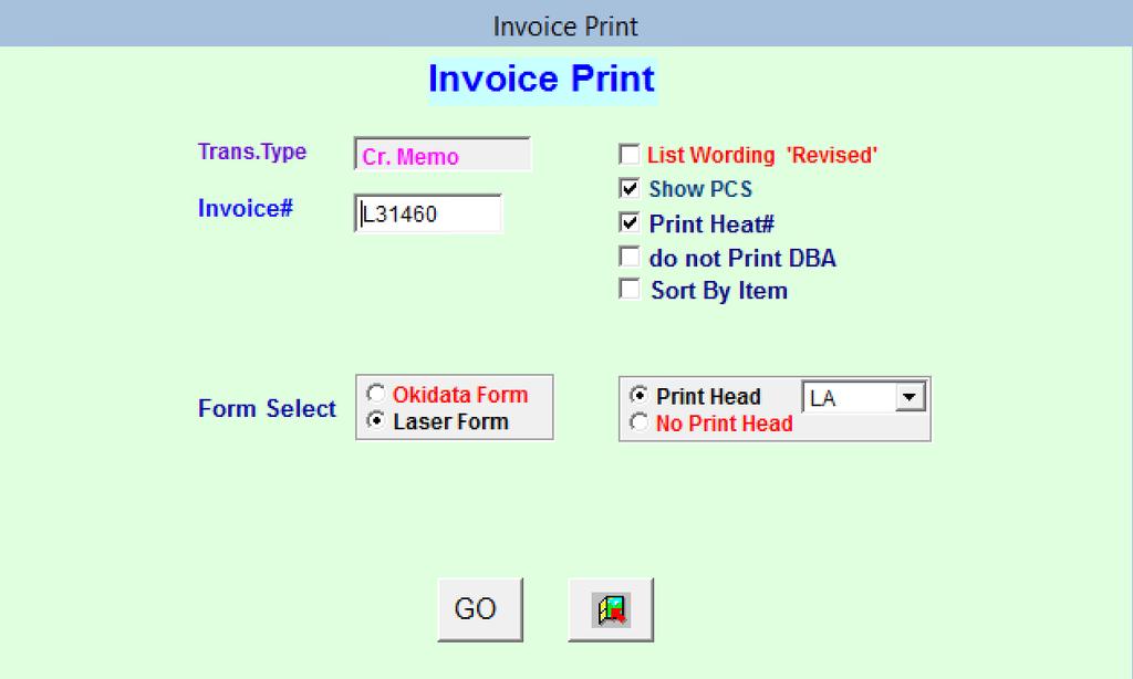 Invoice and Credit Memo Issuance v