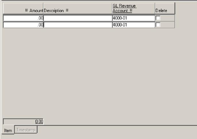 Invoice Entry by Amount For additional invoice