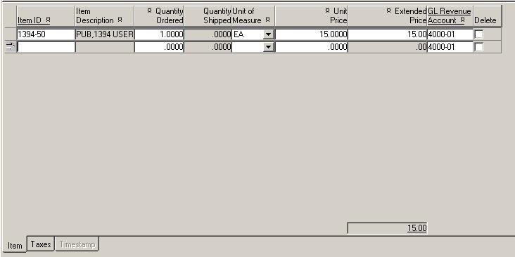 Invoice Entry By Item For additional invoice