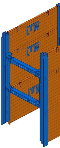 System view Double Slide Rail System - Type