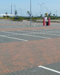 This location boasts the UK's largest permeable concrete block paving scheme, covering 52,000m² and was constructed using Brett's Omega Flow permeable paving to provide a flooding and drainage
