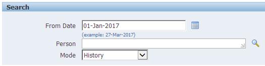 MONITORING Timecard History When you want to review timecards you have approved in the past use the Timecard History menu. 1.