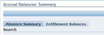 The Entitlement Balances tab will show the employees accrual balance as of the date you select. Open the show balances screen by clicking the plus symbol 5.