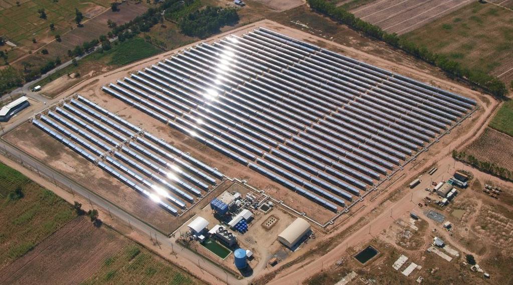 DSG with Linear Solar Concentrators Plant TSE-1,
