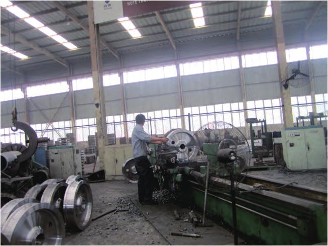 CRANE WHEELS CATALOG Fine cars At raw materials receiving, steel ignots are inspected for proper identification.