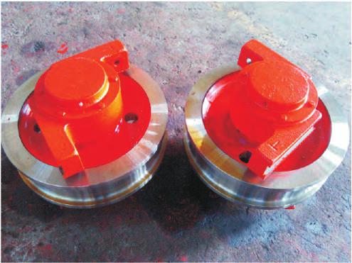 crane wheel sets Crane wheels sets are available in different versions, either as a completewheelset or single