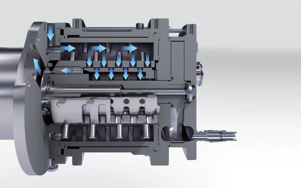 With its combination of pump and cooled rotor/stator unit, the MacroMedia offers a completely new operating principle.