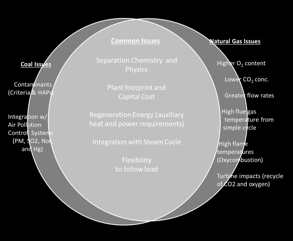 Distinct Challenges of Carbon Capture for