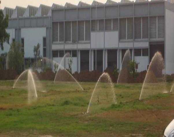 PLC controlled Irrigation system ( Sprinkler & Drip) : WATER CONSERVATION PROJECTS Irrigation automatically through -PLC controlled -pop-up sprays sprinklers -Drippers.