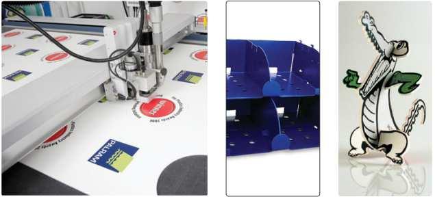 allows cutting by guillotine or knife High rigidity enables the use of large sheets without