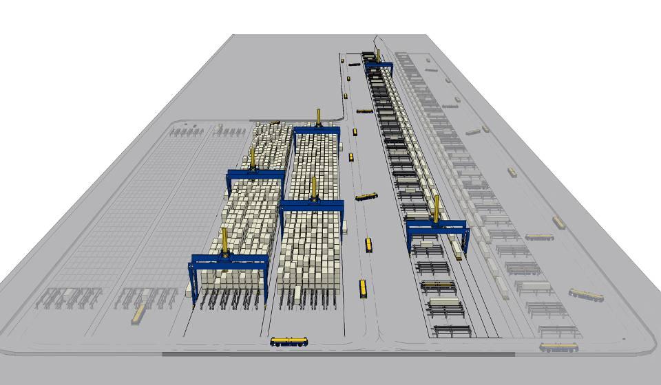 Railsprinter Concept Beispiel Applikationen Skalierbarkeit der geplanten Gesamtanlage Hier Layout für eine Anlage